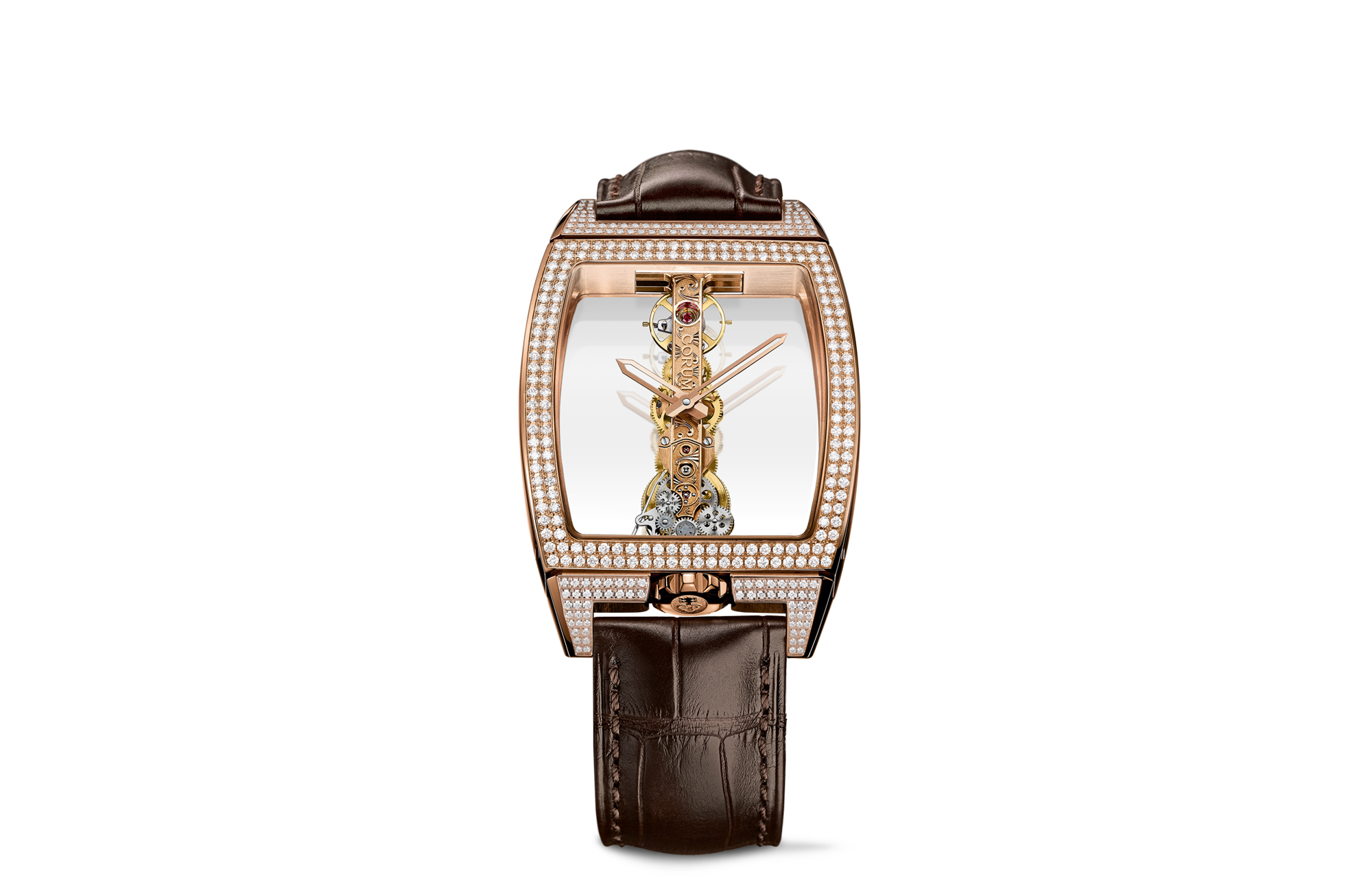 Golden Bridge Classic Rose Gold Diamonds Watch B113 03859 by CORUM CORUM Suisse